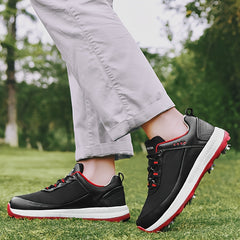 Men's Non Slip Golf Shoes with Spikes, Shock Absorption Sports Sneakers