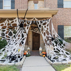 Giant Spider Web Halloween Decorations 350sqft Stretchy Webbing Indoor Outdoor