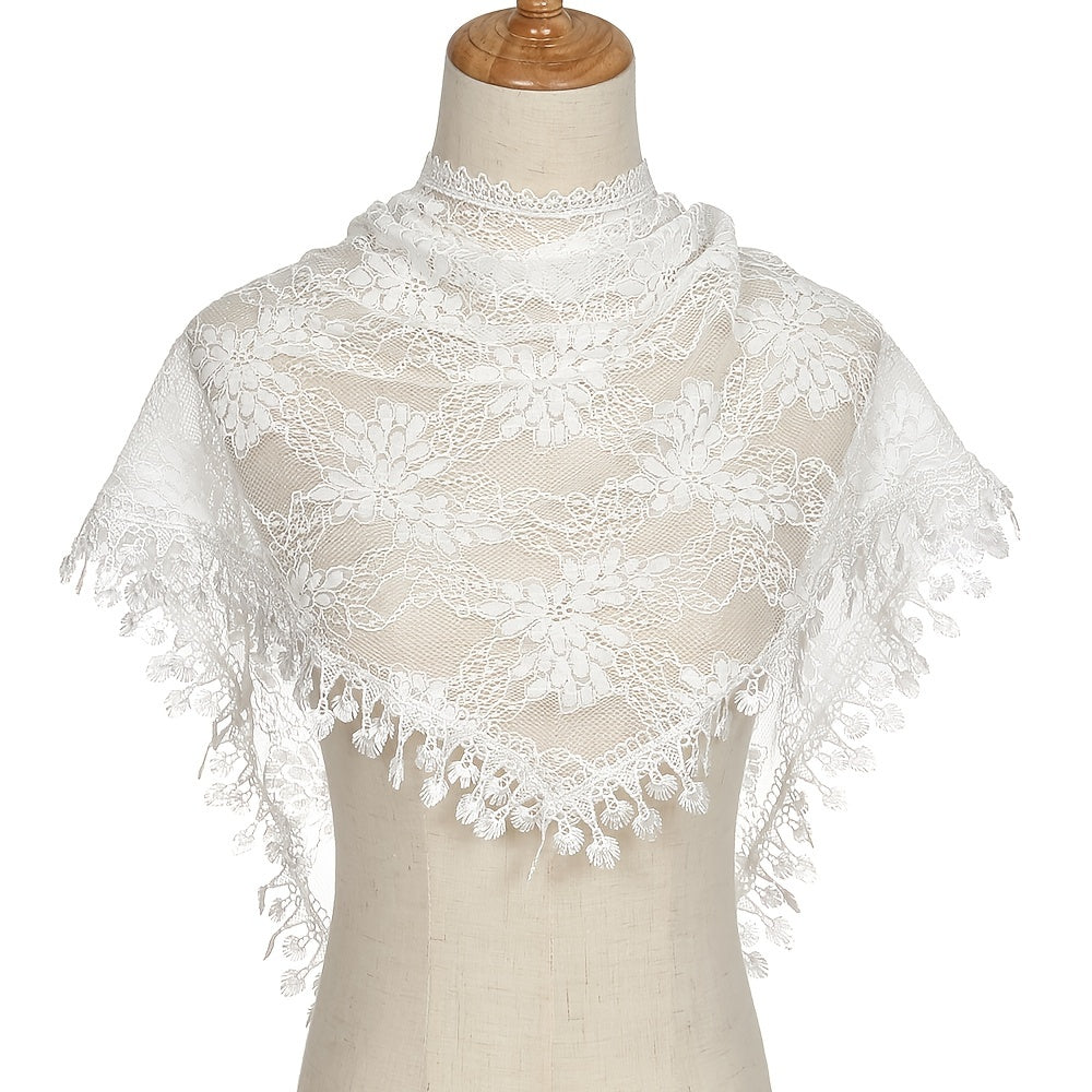 Triangular Lace Veil Prayer Church Veil Women Headcovering Lace Scarf