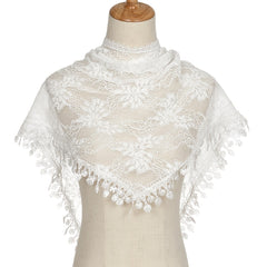 Triangular Lace Veil Prayer Church Veil Women Headcovering Lace Scarf
