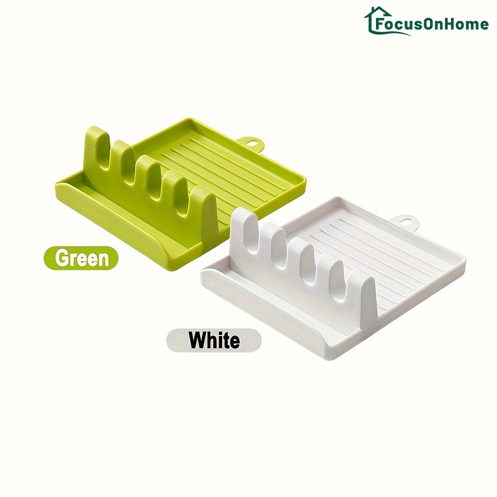 Plastic Kitchenware Holder 4 Card Cooking Utensil Rest