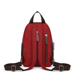 Lady Small Casual Backpack Female Leisure Chest Bag