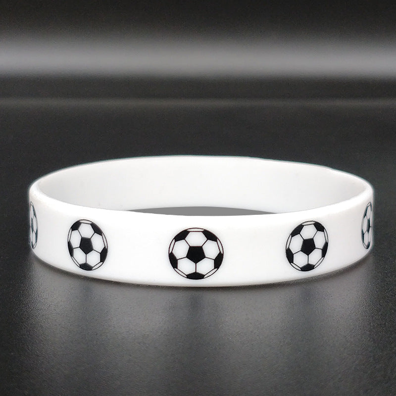 Unisex Soccer Football Silicone Bracelet - Sporty Fan Gift