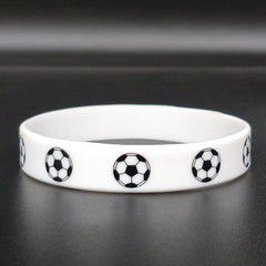 Unisex Soccer Football Silicone Bracelet - Sporty Fan Gift