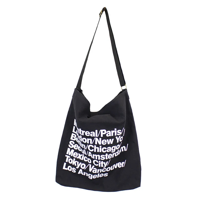 Hot Female Canvas Shoulder Bag Casual Messenger Denim Bag