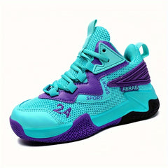 Boy's Breathable Basketball Shoes Non Slip Sports Sneakers