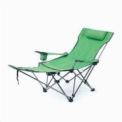 Portable Folding Chair with Cup Holder & Pillow for Outdoor Adventures