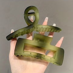 Gradient Hair Claw Square Shark Claw Jaw Clip Hair Accessory