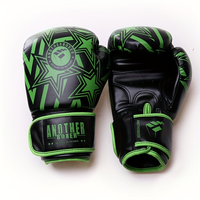 Boxing Gloves PU Leather Training Gloves Muay Thai Sandbag 8-12Oz
