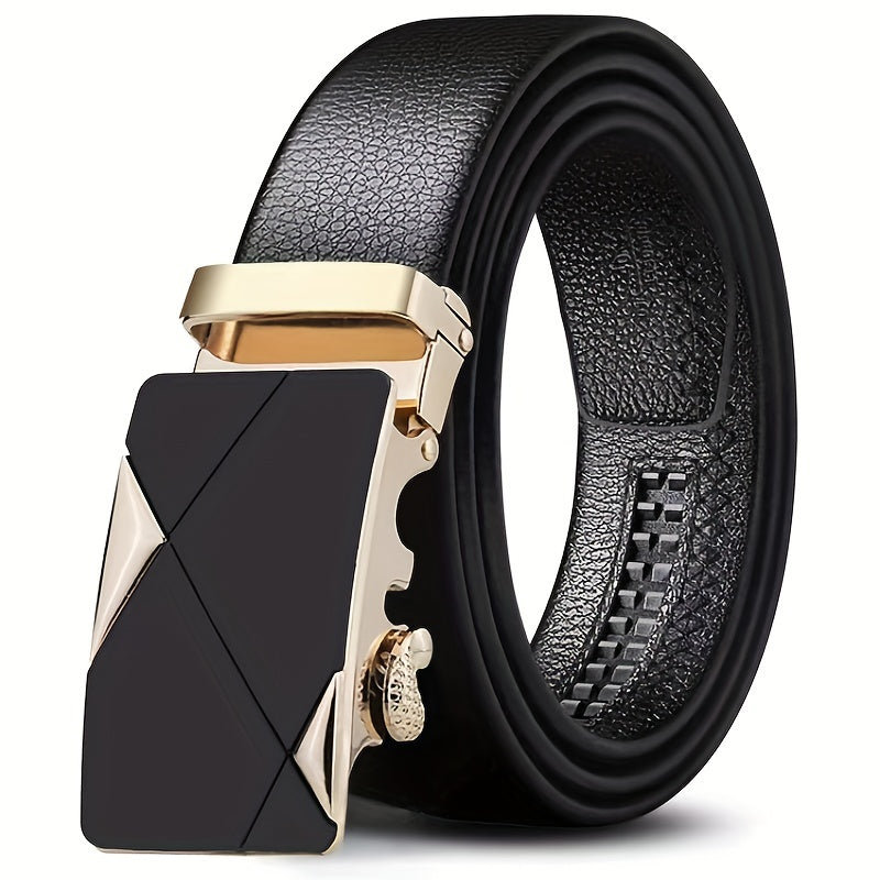 Men's Automatic Buckle PU Leather Belt