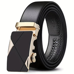 Men's Automatic Buckle PU Leather Belt