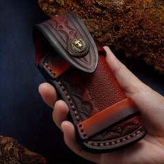 Cowhide Leather Cover for Outdoor Folding Knives