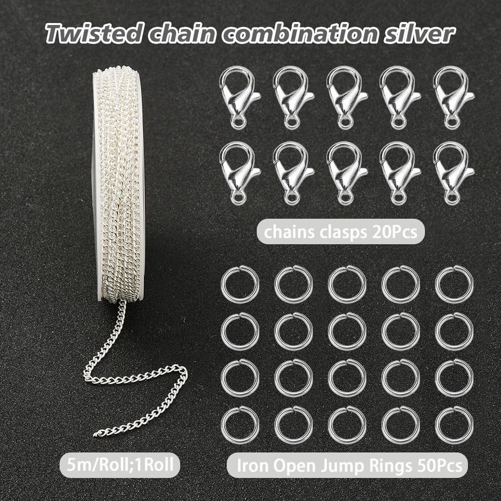 Iron Chain Lobster Clasp for Necklaces