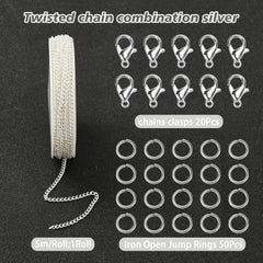 Iron Chain Lobster Clasp for Necklaces
