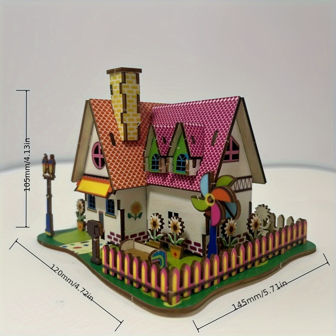 Sunflower Farm 3D Wooden Puzzle Desktop Decoration