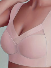 Breathable Wireless Push Up Bra with Mesh