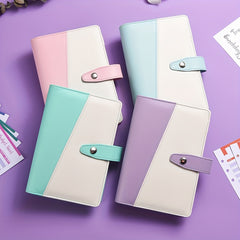 Mini A6 Budget Binder for Cash Stuffing with Zippered Envelopes