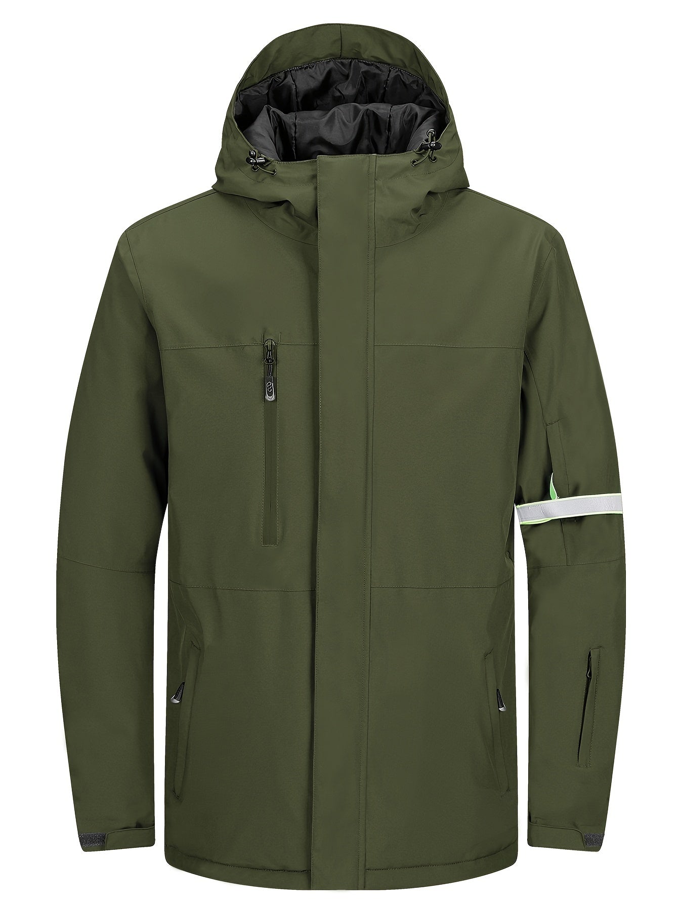 Men's Waterproof Hooded Snow Jacket Warm Winter Coat
