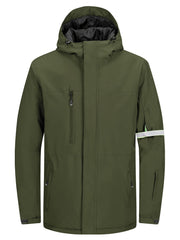 Men's Waterproof Hooded Snow Jacket Warm Winter Coat