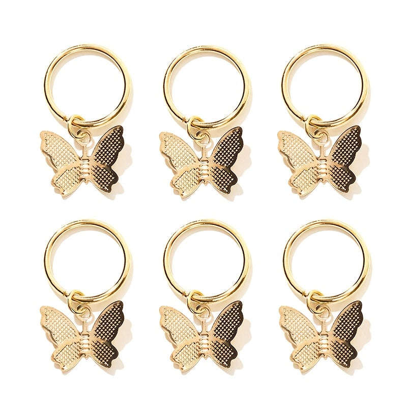 6pcs Girls Summer Butterfly Hair Clip Sets
