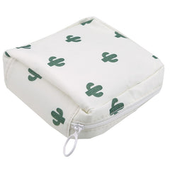 Floral Print Coin Purse Sanitary Napkin Storage Bag
