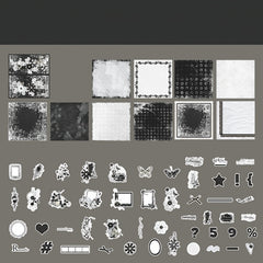 60pcs Old Things Series Large Portion Retro Journal Material Pack