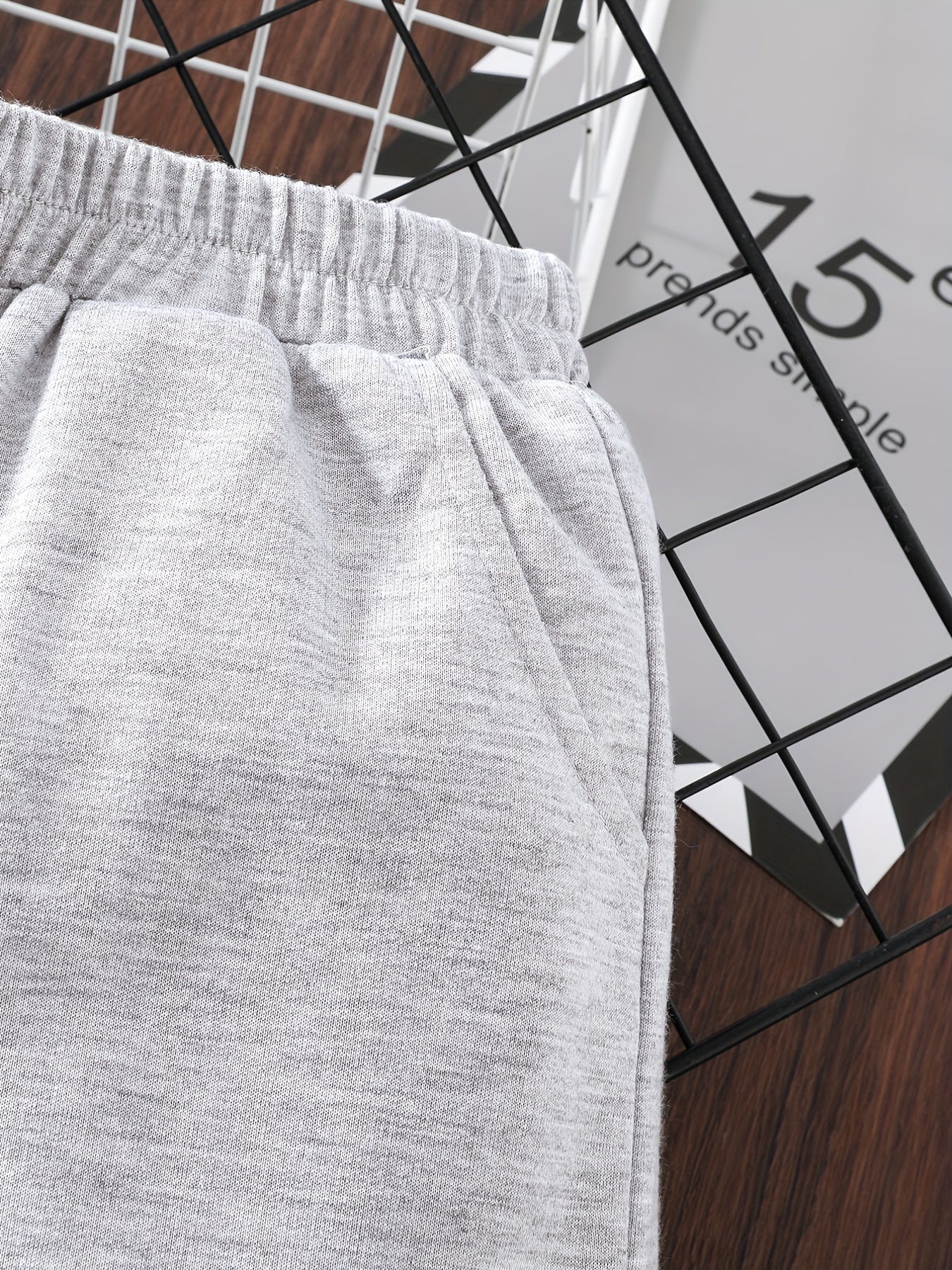 Girls Bear Figure Print Casual Sweat Shorts Elastic Waist Work Out Shorts
