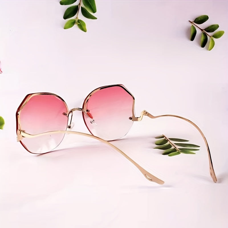 Oversized Gradient Lens Sunglasses UV400