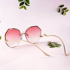 Oversized Gradient Lens Sunglasses UV400
