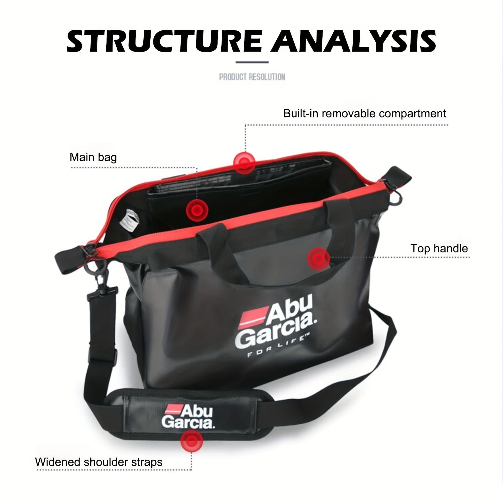 Large Capacity Storage Bag Portable Waterproof Bag for Fishing Travel Fitness