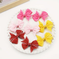 Solid Bow Duck Billed Clip Hair Clip for Toddlers