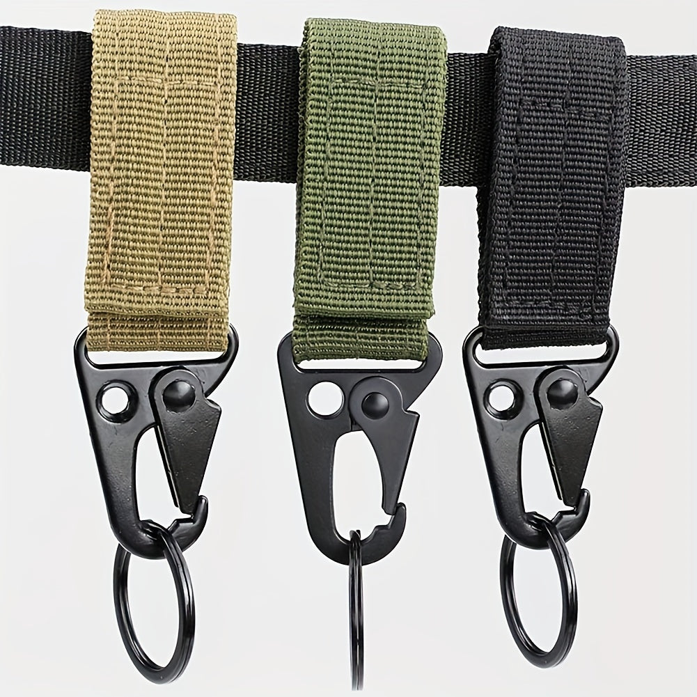 Nylon Mountaineering Key Chain with Lock Buckle