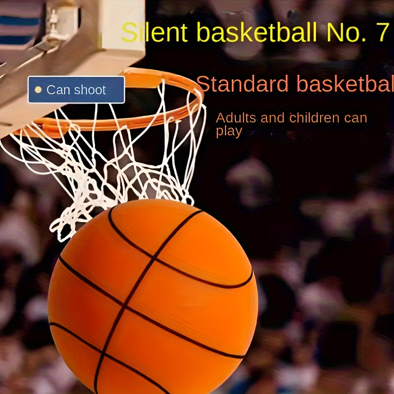 7.09in Orange Striped Ball Soundless Basketball