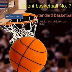 7.09in Orange Striped Ball Soundless Basketball