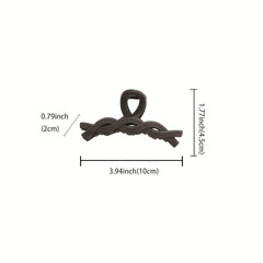 Medium Hair Claw Twisted Hair Claw For Women's Shark Claw Hair Accessories