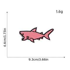 12pcs Pink Set Iron On Patches Sew On Embroidered Applique Repair Patches
