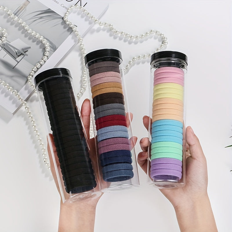 20pcs Thick Hair Elastics Ties Stretchy Rubber Bands Ponytail Holder