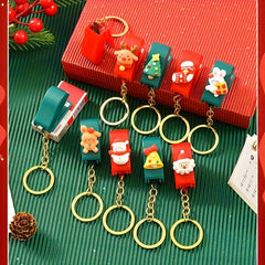Christmas Mini Stapler Small Stapler With Keychain - Small Gift