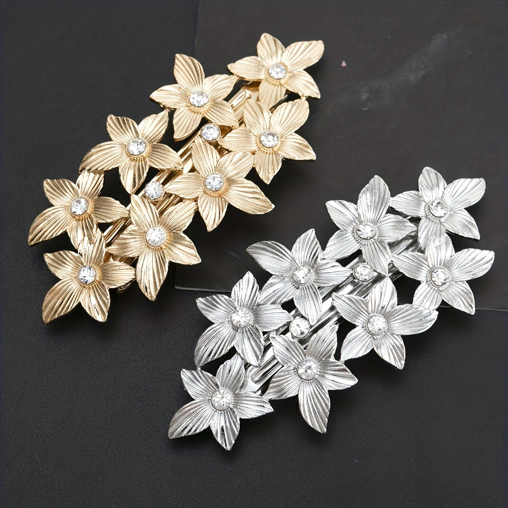 Retro Leaf Pattern Hair Clip Headwear Hair Accessories