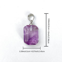 Random Amethyst Natural Gem Healing Crystal for DIY Pendant Necklaces