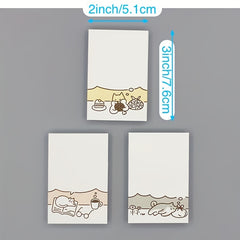 10pcs Cartoon Sticky Notes 80 Pages