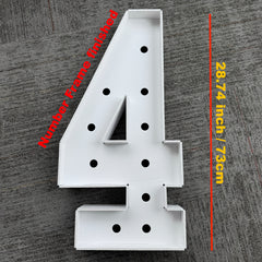 3D Number 73 Birthday Anniversary 10-80 ONE Easy Assembly Party Supplies
