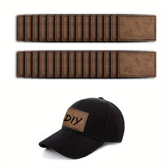 30pc Adhesive Leather Patches for Trucker Hat, DIY Clothes Repair Patch