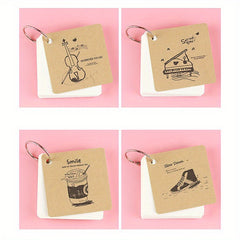 Portable Notepad Loose leaf Book with Iron Ring Buckle