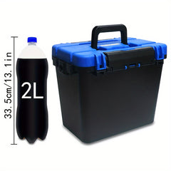 1pc Portable Tool Box Parts Organizer Box Plastic Household Screw Storage Box