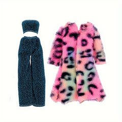 11.5 Inch Doll Clothes Plush Coat Toy - Holiday Gift Party Set