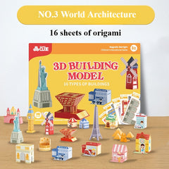 Geometric Puzzle Sets 3D Origami Paper Craft Kit for Holiday