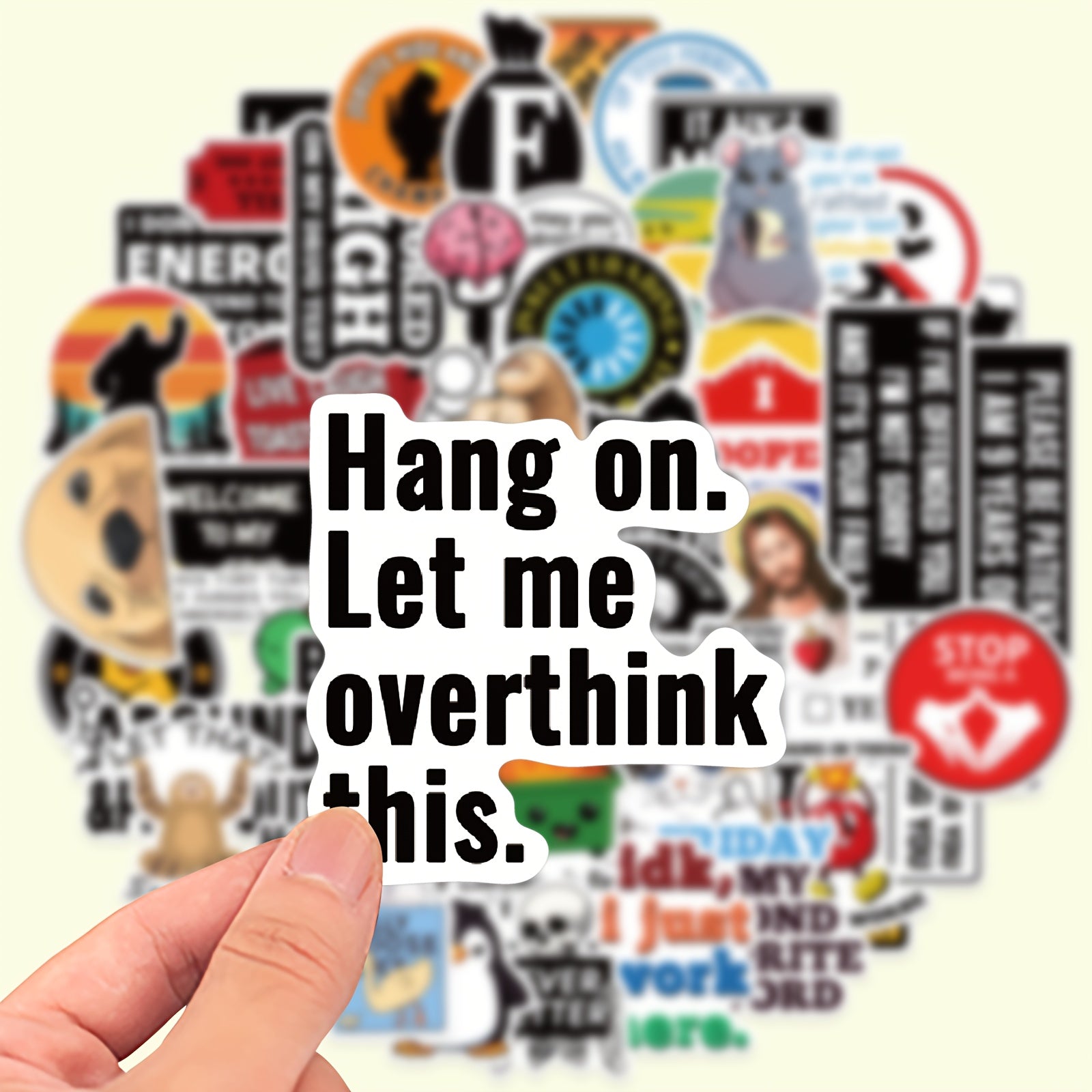 50 Pack Funny Graffiti Vinyl Stickers for Laptops Motorcycles Guitars