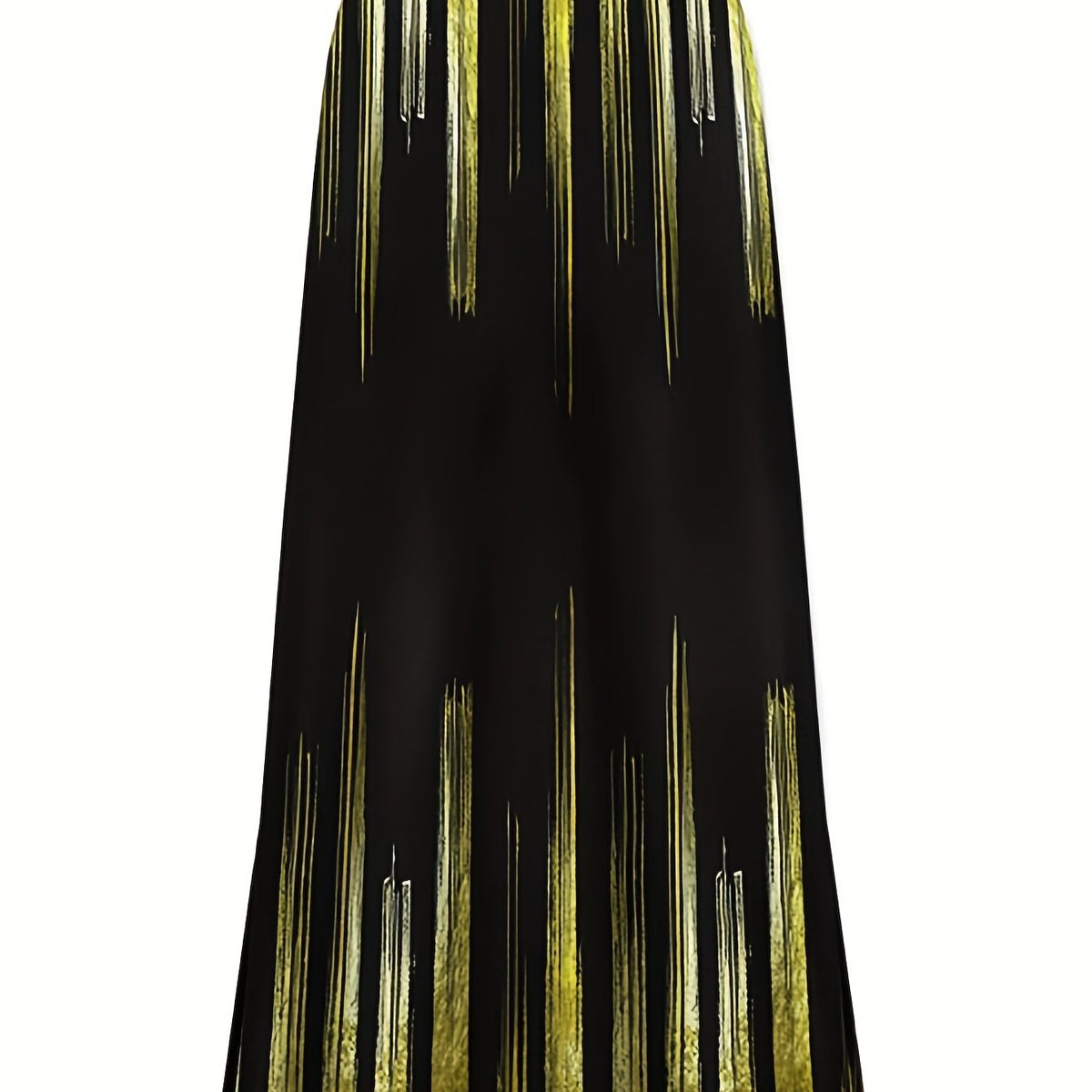  Ombre Stripe Print Maxi Skirt
