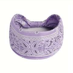 Boho Style Elastic Wide Hair Band Knot Turban Headband